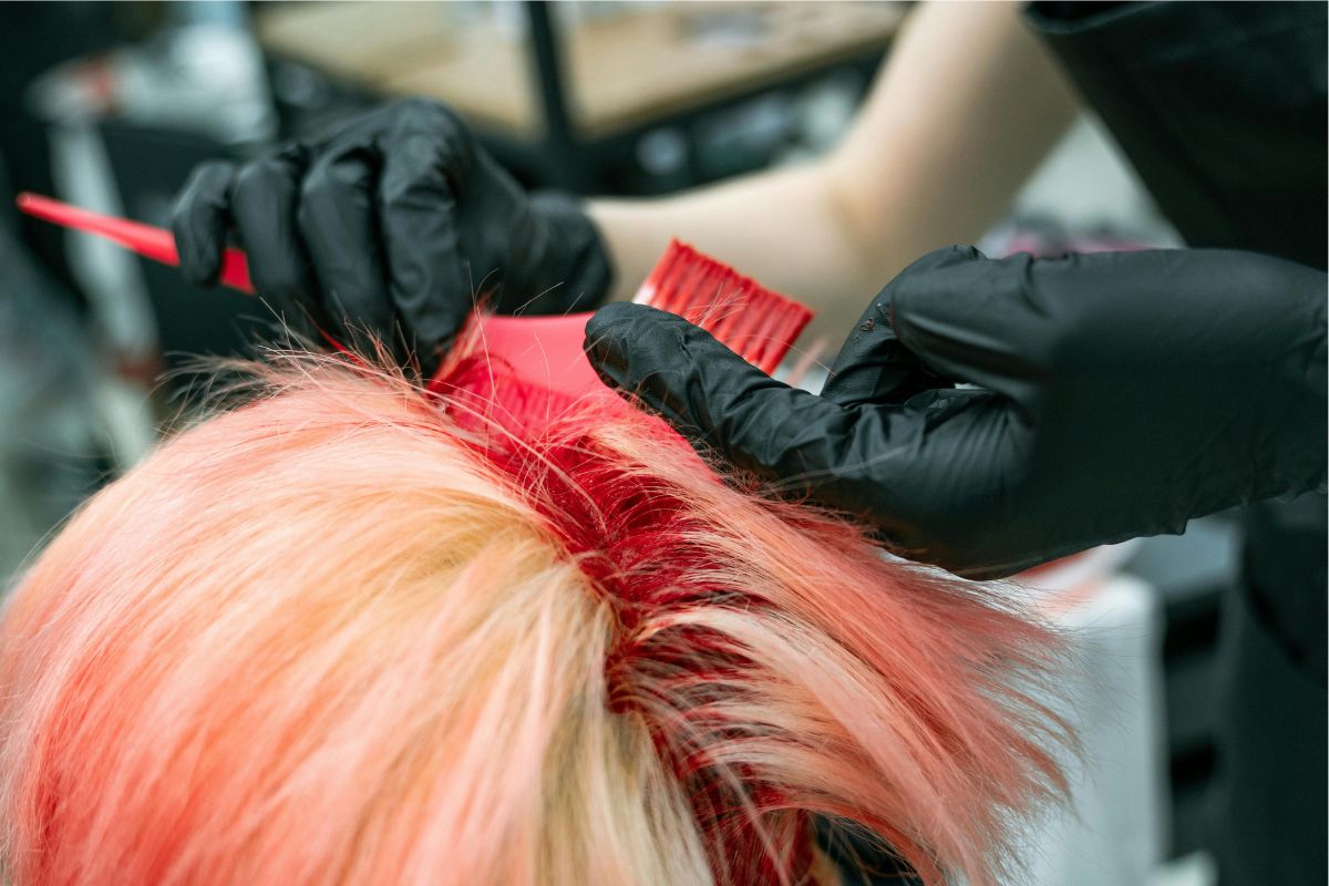 The woman wants a new hair color.